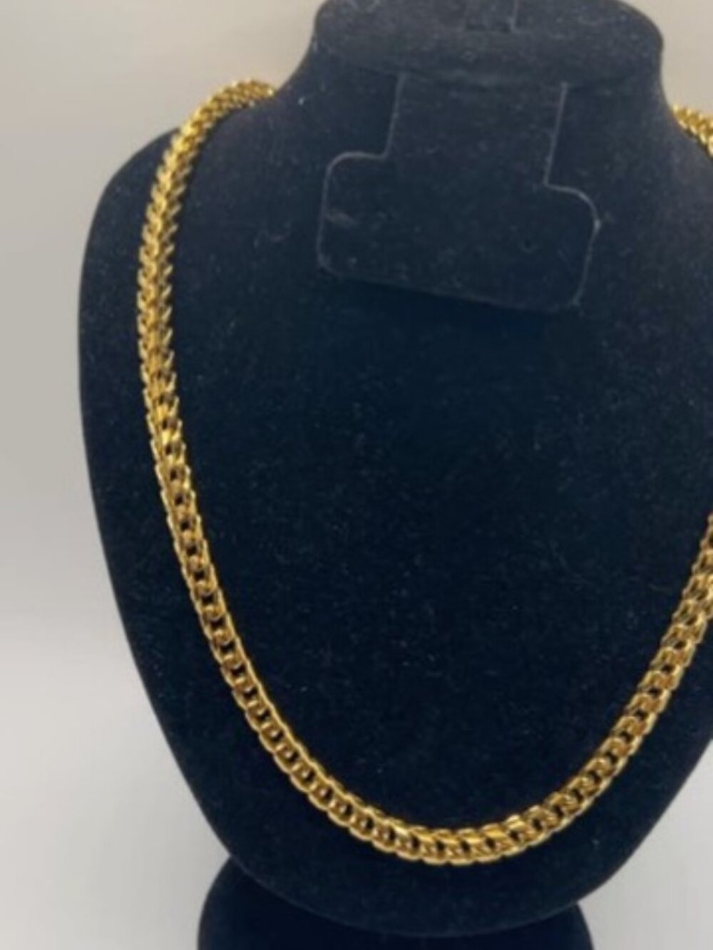 Franco Chain 24 Inch Mens Real Gold Solid Box Link Plated Miami Hip Hop Durable
